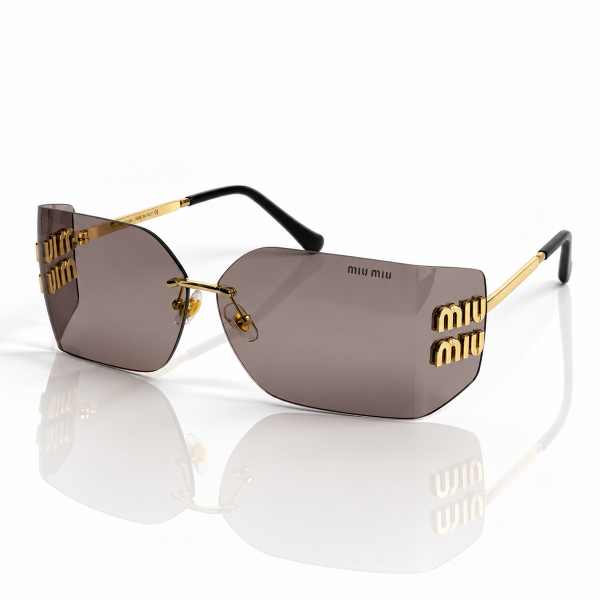 Miu Miu carved frameless