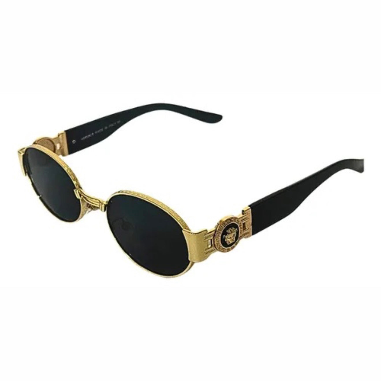 Versace round metal sunglasses